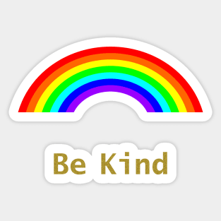 Be Kind Rainbow Sticker